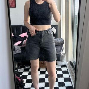 Vintage faded black jorts